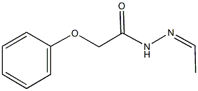 N'-ethylidene-2-phenoxyacetohydrazide Struktur