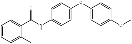 N-[4-(4-methoxyphenoxy)phenyl]-2-methylbenzamide Struktur