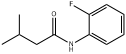 N-(2-fluorophenyl)-3-methylbutanamide Struktur