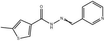 5-methyl-N'-(3-pyridinylmethylene)-3-thiophenecarbohydrazide Struktur