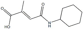 4-(cyclohexylamino)-2-methyl-4-oxo-2-butenoicacid Struktur