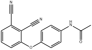 N-[4-(2,3-dicyanophenoxy)phenyl]acetamide Struktur