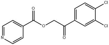 2-(3,4-dichlorophenyl)-2-oxoethyl isonicotinate Struktur