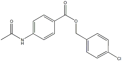 4-chlorobenzyl 4-(acetylamino)benzoate Struktur