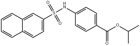 isopropyl 4-[(2-naphthylsulfonyl)amino]benzoate Struktur