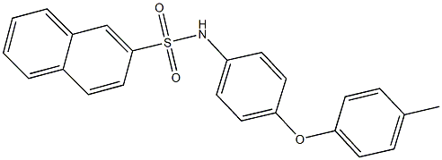 N-[4-(4-methylphenoxy)phenyl]-2-naphthalenesulfonamide Struktur