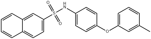 N-[4-(3-methylphenoxy)phenyl]-2-naphthalenesulfonamide Struktur