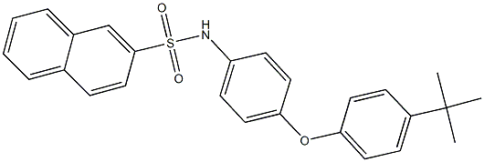 N-[4-(4-tert-butylphenoxy)phenyl]-2-naphthalenesulfonamide Struktur