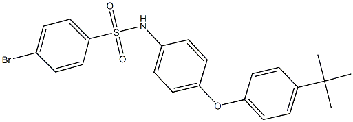 4-bromo-N-[4-(4-tert-butylphenoxy)phenyl]benzenesulfonamide Struktur