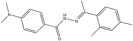 4-(dimethylamino)-N'-[1-(2,4-dimethylphenyl)ethylidene]benzohydrazide Struktur