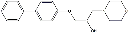 1-([1,1'-biphenyl]-4-yloxy)-3-(4-morpholinyl)-2-propanol Struktur