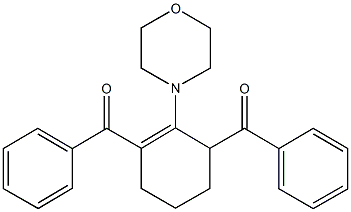 [3-benzoyl-2-(4-morpholinyl)-2-cyclohexen-1-yl](phenyl)methanone Struktur