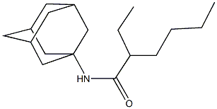 N-(1-adamantyl)-2-ethylhexanamide Struktur