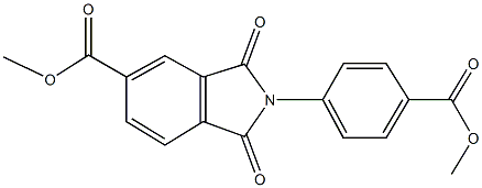 methyl 2-[4-(methoxycarbonyl)phenyl]-1,3-dioxo-5-isoindolinecarboxylate Struktur