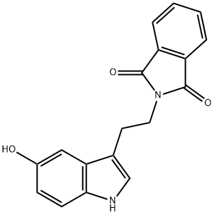 2-[2-(5-hydroxy-1H-indol-3-yl)ethyl]-1H-isoindole-1,3(2H)-dione Struktur