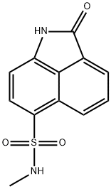 N-methyl-2-oxo-1,2-dihydrobenzo[cd]indole-6-sulfonamide Struktur