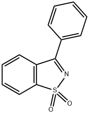 3-phenyl-1,2-benzisothiazole 1,1-dioxide Struktur