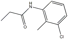 N-(3-chloro-2-methylphenyl)propanamide Struktur