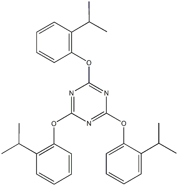 2,4,6-tris(2-isopropylphenoxy)-1,3,5-triazine Struktur