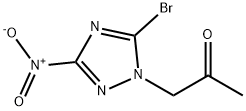 1-{5-bromo-3-nitro-1H-1,2,4-triazol-1-yl}acetone Struktur