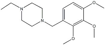 1-ethyl-4-(2,3,4-trimethoxybenzyl)piperazine Struktur