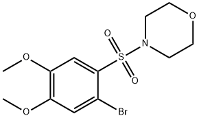 4-[(2-bromo-4,5-dimethoxyphenyl)sulfonyl]morpholine Struktur