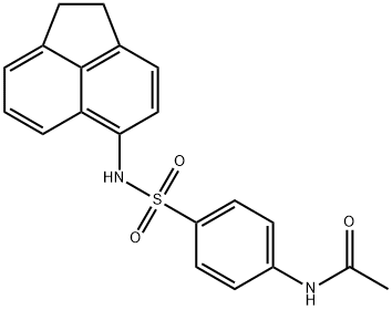 N-{4-[(1,2-dihydro-5-acenaphthylenylamino)sulfonyl]phenyl}acetamide Struktur