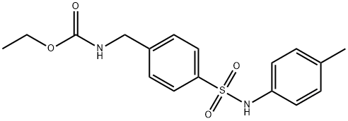 ethyl 4-(4-toluidinosulfonyl)benzylcarbamate Struktur