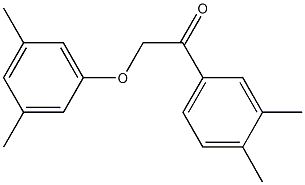 2-(3,5-dimethylphenoxy)-1-(3,4-dimethylphenyl)ethanone Struktur