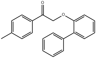 2-([1,1'-biphenyl]-2-yloxy)-1-(4-methylphenyl)ethanone Struktur