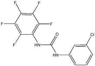 N-(3-chlorophenyl)-N'-(2,3,4,5,6-pentafluorophenyl)urea Struktur