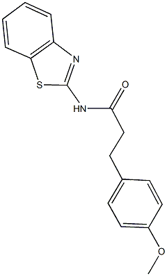 N-(1,3-benzothiazol-2-yl)-3-(4-methoxyphenyl)propanamide Struktur