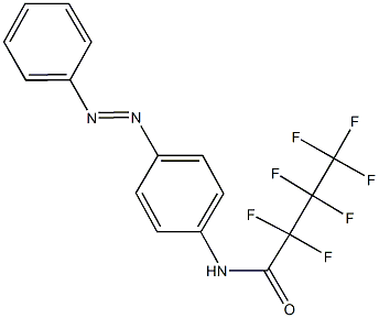 2,2,3,3,4,4,4-heptafluoro-N-[4-(phenyldiazenyl)phenyl]butanamide Struktur