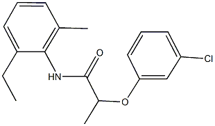 2-(3-chlorophenoxy)-N-(2-ethyl-6-methylphenyl)propanamide Struktur