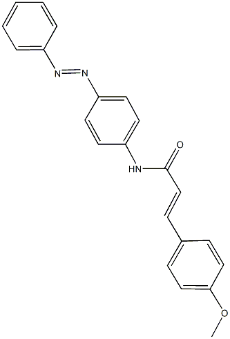 3-(4-methoxyphenyl)-N-[4-(phenyldiazenyl)phenyl]acrylamide Struktur