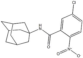 N-(1-adamantyl)-5-chloro-2-nitrobenzamide Struktur