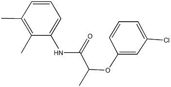 2-(3-chlorophenoxy)-N-(2,3-dimethylphenyl)propanamide Struktur