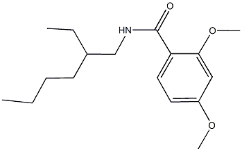 N-(2-ethylhexyl)-2,4-dimethoxybenzamide Struktur