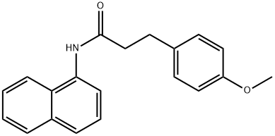 3-(4-methoxyphenyl)-N-(1-naphthyl)propanamide Struktur