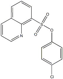 4-chlorophenyl 8-quinolinesulfonate Struktur