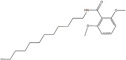 N-dodecyl-2,6-dimethoxybenzamide Struktur