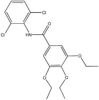 N-(2,6-dichlorophenyl)-3,4,5-triethoxybenzamide Struktur