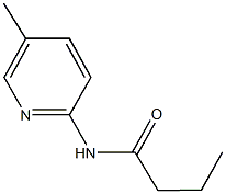 N-(5-methyl-2-pyridinyl)butanamide Struktur