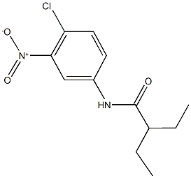 N-{4-chloro-3-nitrophenyl}-2-ethylbutanamide Struktur