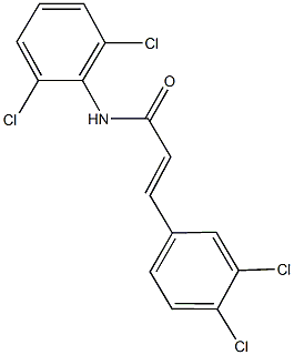 N-(2,6-dichlorophenyl)-3-(3,4-dichlorophenyl)acrylamide Struktur