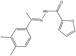 N'-[1-(3,4-dimethylphenyl)ethylidene]-2-furohydrazide Struktur