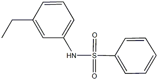 N-(3-ethylphenyl)benzenesulfonamide Struktur