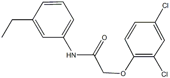 2-(2,4-dichlorophenoxy)-N-(3-ethylphenyl)acetamide Struktur