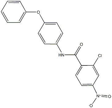 2-chloro-4-nitro-N-(4-phenoxyphenyl)benzamide Struktur