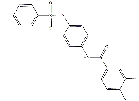 3,4-dimethyl-N-(4-{[(4-methylphenyl)sulfonyl]amino}phenyl)benzamide Struktur